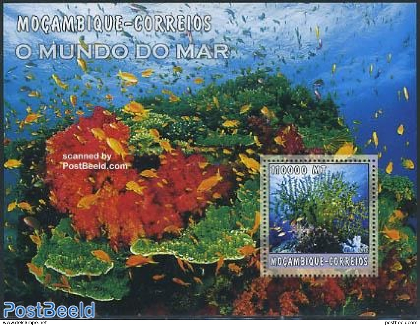 Mozambique 2002 Corals S/s, Mint NH, Nature - Fish - Corals - Poissons
