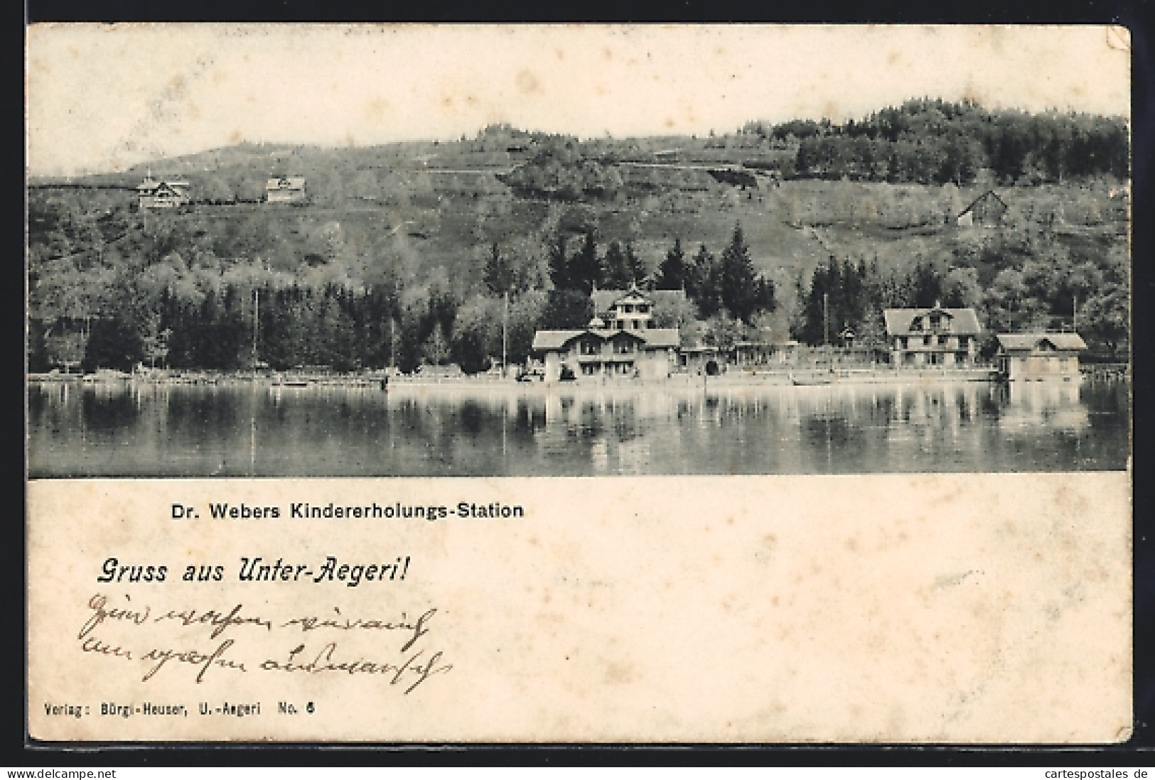 AK Unter-Aegeri, Dr. Webers Kindererholungs-Station  - Other & Unclassified