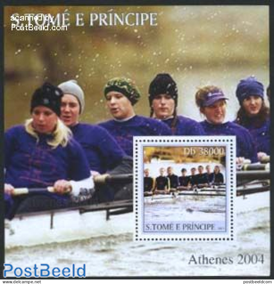 Sao Tome/Principe 2003 Rowing S/s, Mint NH, Sport - Kayaks & Rowing - Sport (other And Mixed) - Rudersport