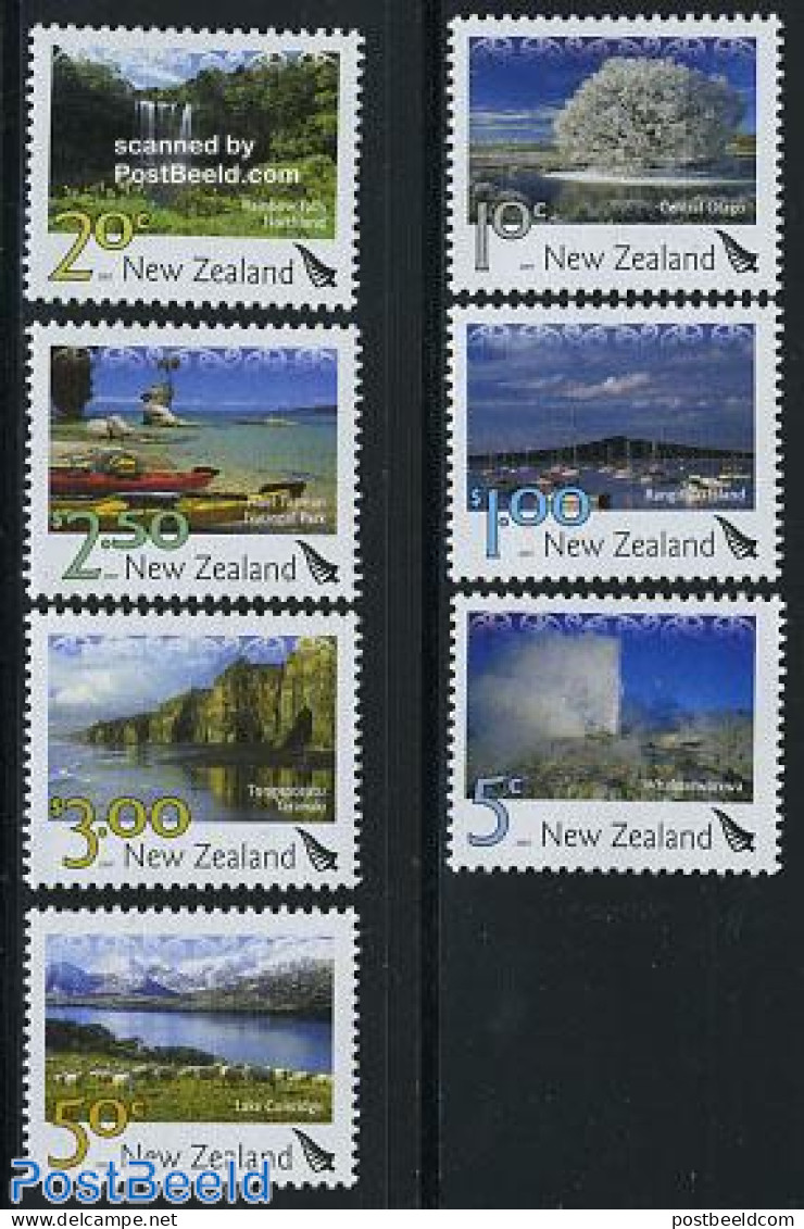 New Zealand 2007 Definitives 7v, Mint NH, Nature - Transport - Various - Cattle - Water, Dams & Falls - Ships And Boat.. - Nuovi