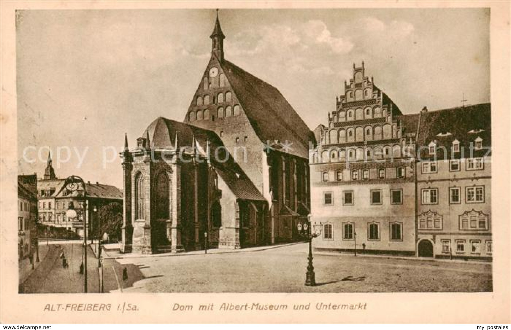 73816822 Freiberg  Sachsen Dom Mit Albert Museum Und Untermarkt  - Freiberg (Sachsen)