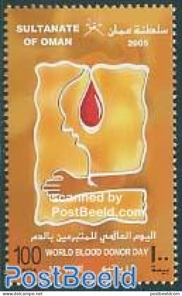 Oman 2005 World Blood Donor Day 1v, Mint NH, Health - Health - Oman