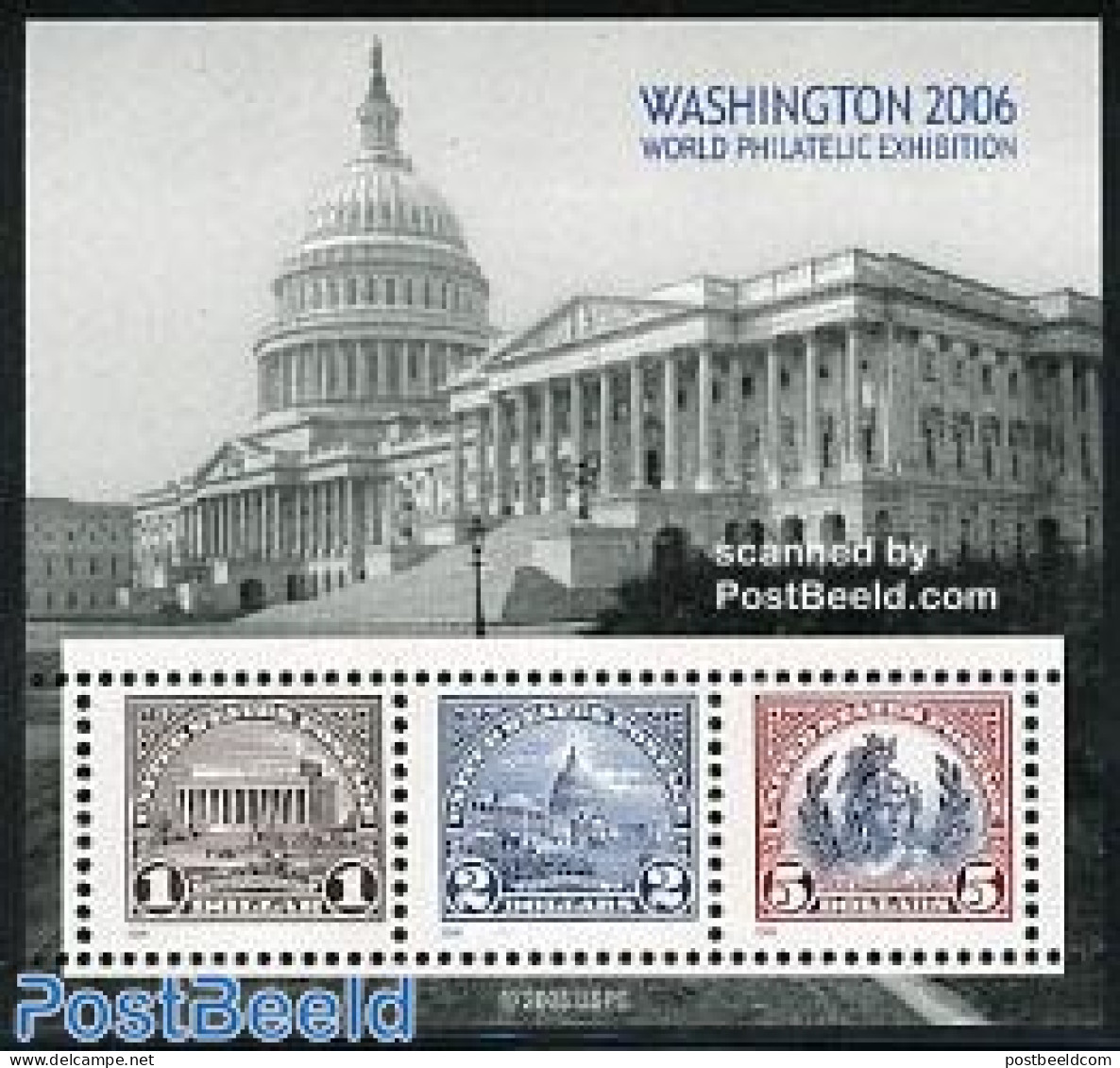 United States Of America 2006 Washington 2006 S/s, Mint NH, Philately - Stamps On Stamps - Unused Stamps