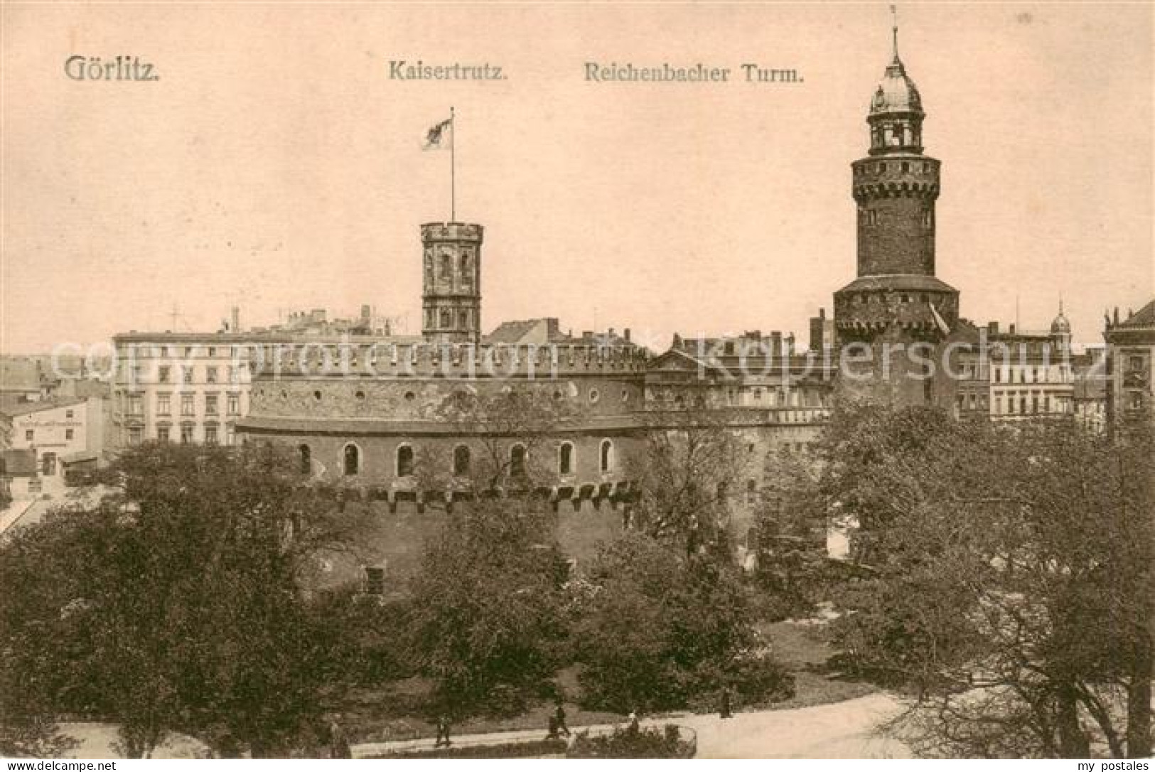 73816802 Goerlitz  Sachsen Kaisertrutz Reichenbacher Turm  - Goerlitz