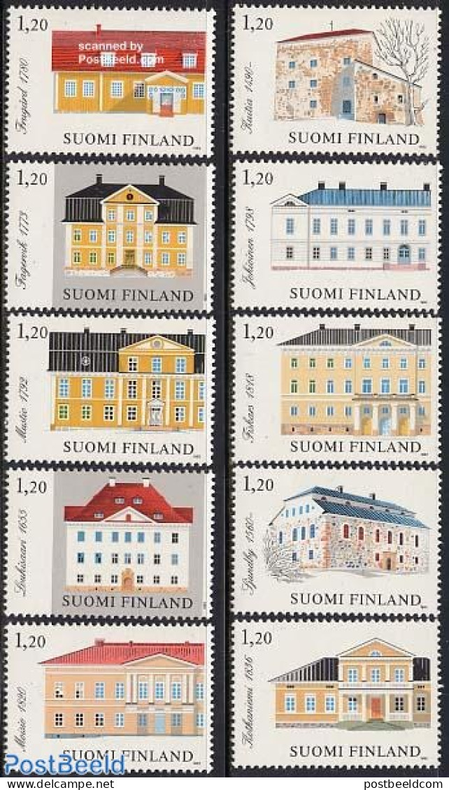 Finland 1982 Architecture 10v, Mint NH, Art - Architecture - Unused Stamps