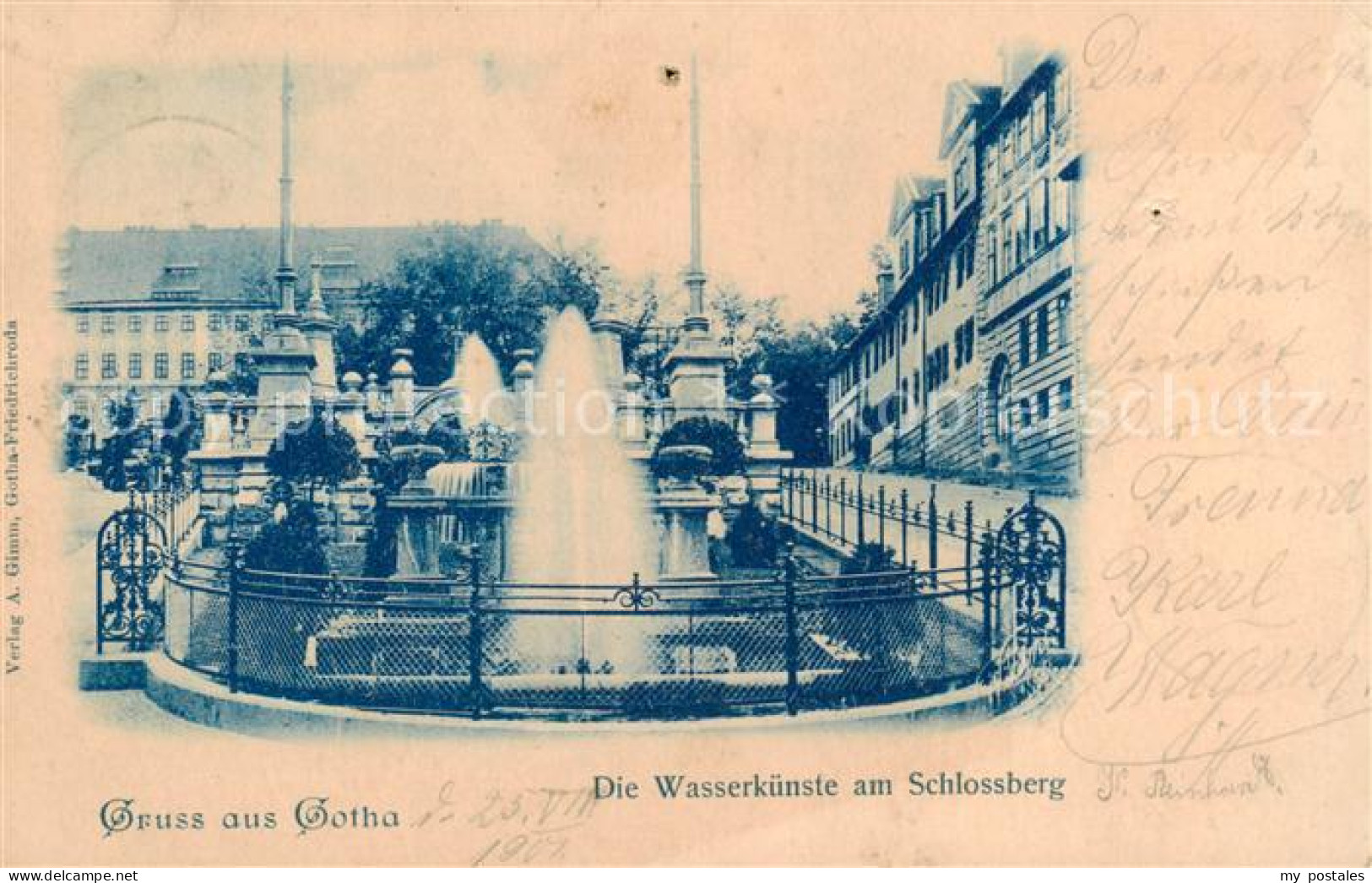 73816779 Gotha  Thueringen Die Wasserkuenste Am Schlossberg  - Gotha