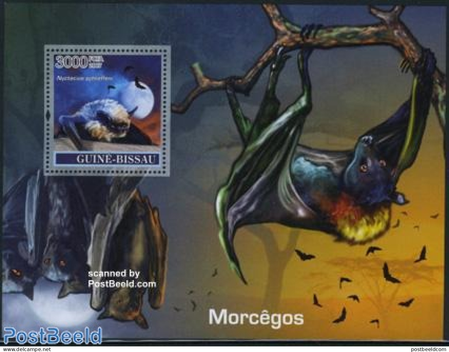 Guinea Bissau 2007 Bats S/s, Mint NH, Nature - Animals (others & Mixed) - Bats - Guinea-Bissau