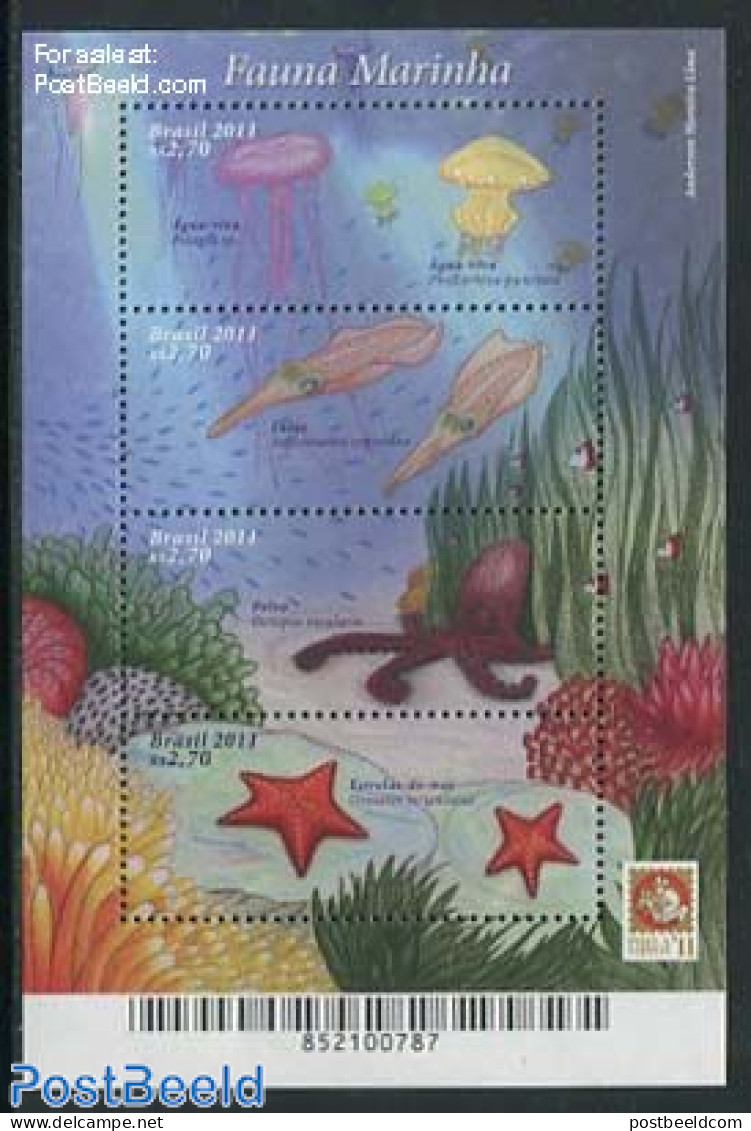 Brazil 2011 Marine Life S/s, Philanippon, Mint NH, Nature - Fish - Unused Stamps