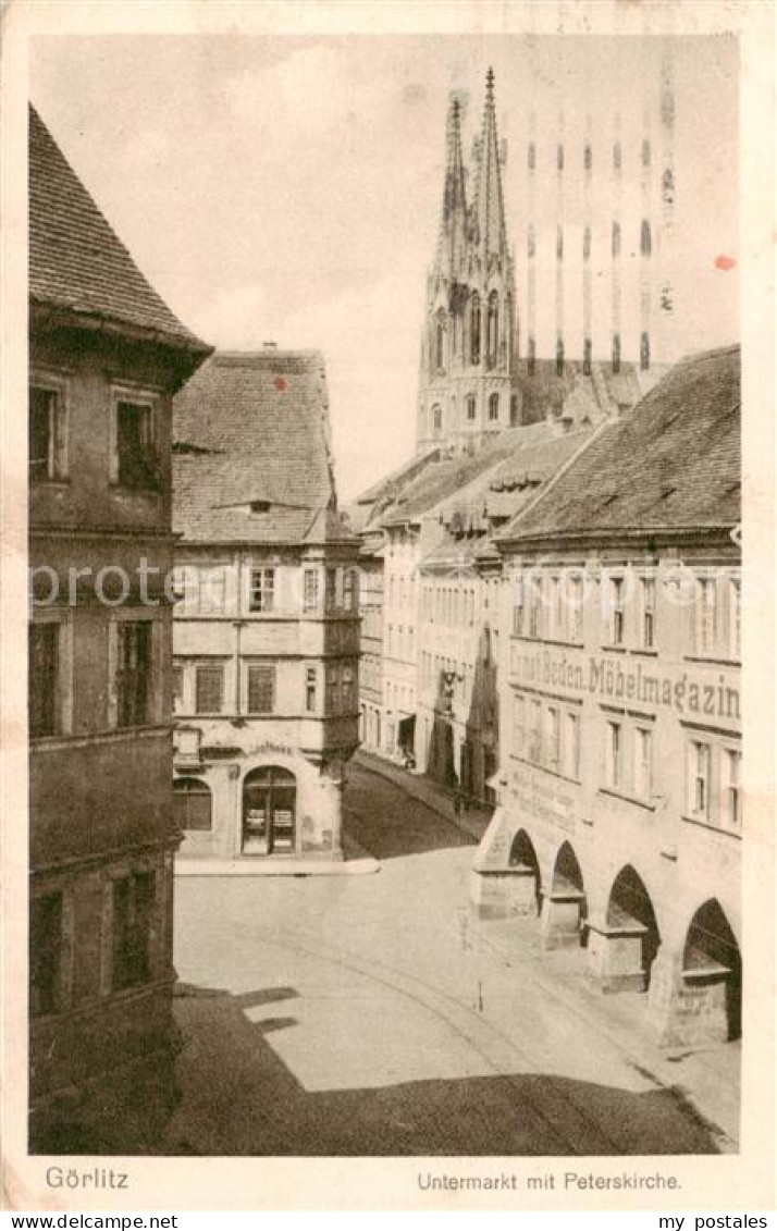 73816764 Goerlitz  Sachsen Untermarkt Mit Peterskirche  - Görlitz