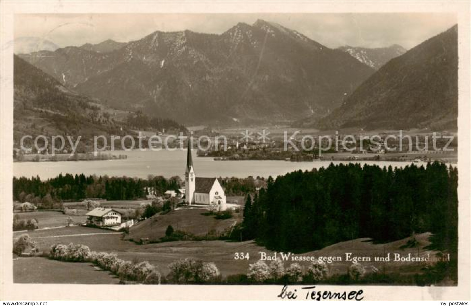 73816739 Bad Wiessee Panorama Blick Gegen Egern Und Bodenschneid Alpen Bad Wiess - Bad Wiessee