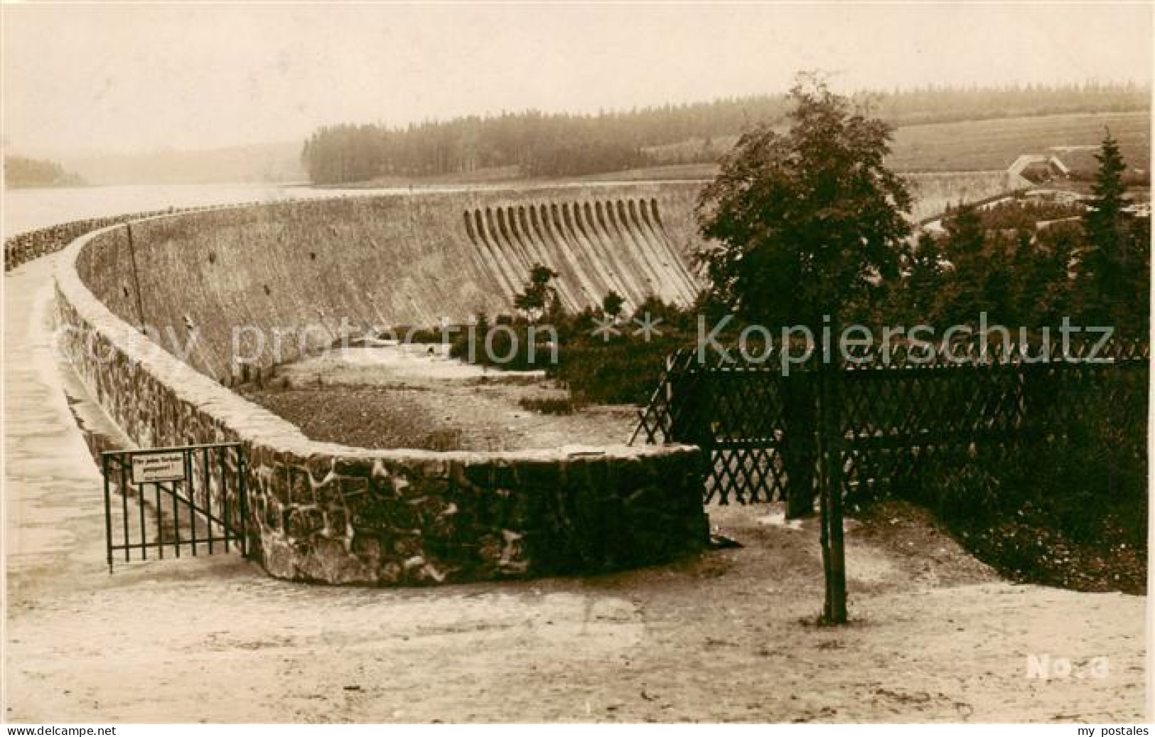 73816693 Talsperre Muldenberg Panorama Sperrmauer Talsperre Muldenberg - Sonstige & Ohne Zuordnung