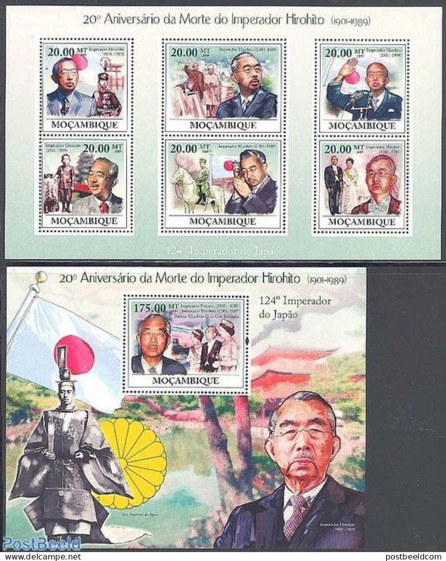 Mozambique 2009 Emperor Hirohito 2 S/s, Mint NH, History - Politicians - Mozambique