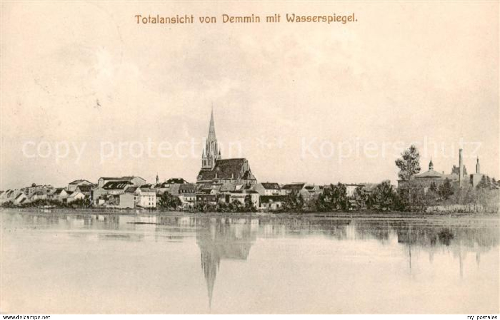 73816660 Demmin Mecklenburg Vorpommern Panorama Mit Wasserspiegelung Demmin Meck - Demmin