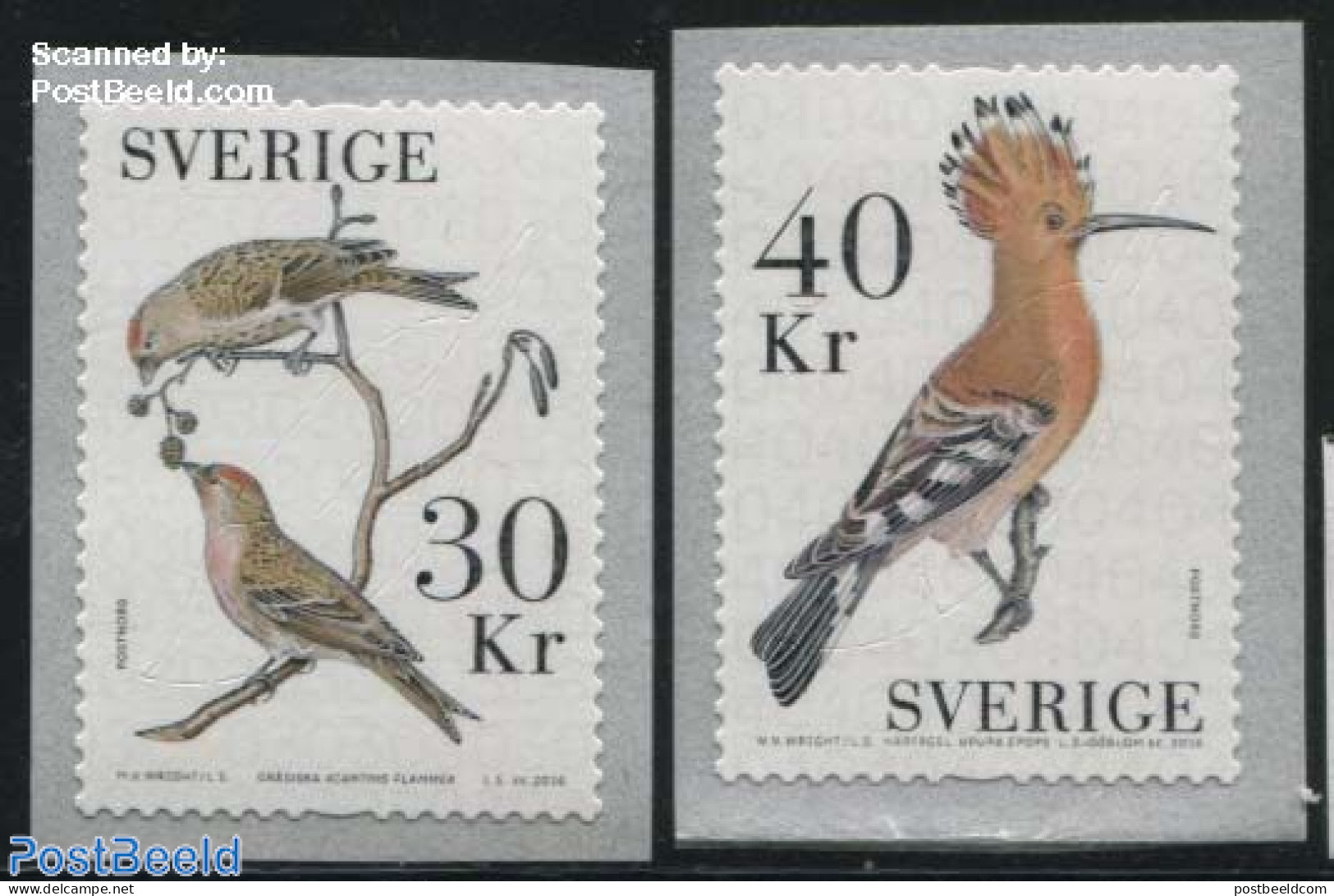 Sweden 2016 Birds 2v S-a, Mint NH, Nature - Birds - Nuevos