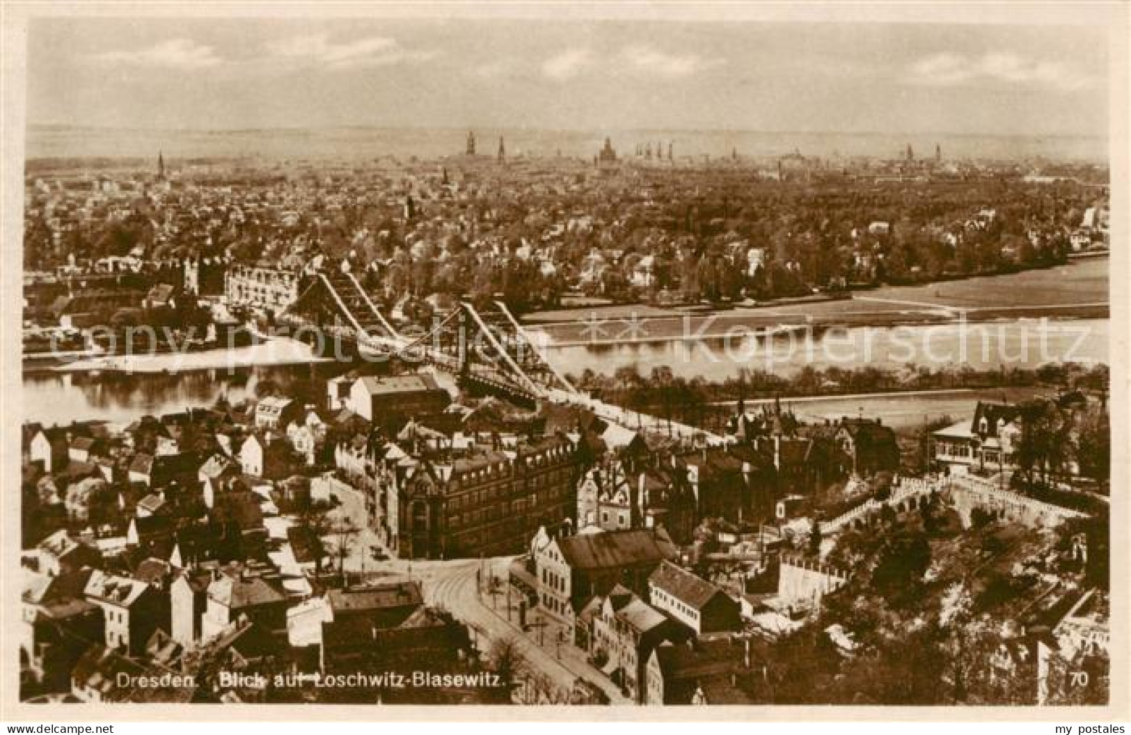 73816649 Dresden Elbe Blick Auf Loschwitz-Blasewitz  - Dresden