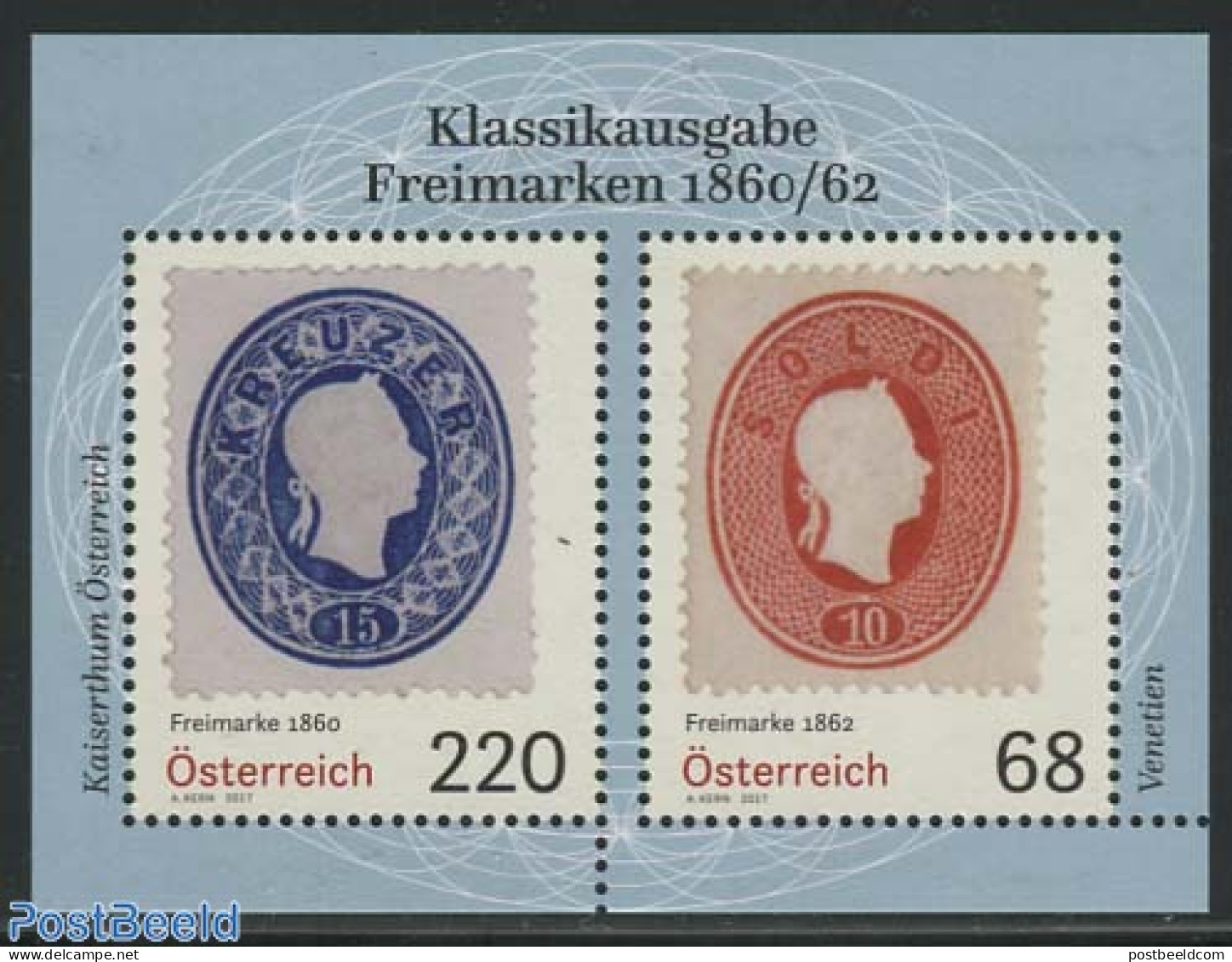Austria 2017 Classic Definitives S/s, Mint NH, Stamps On Stamps - Ungebraucht
