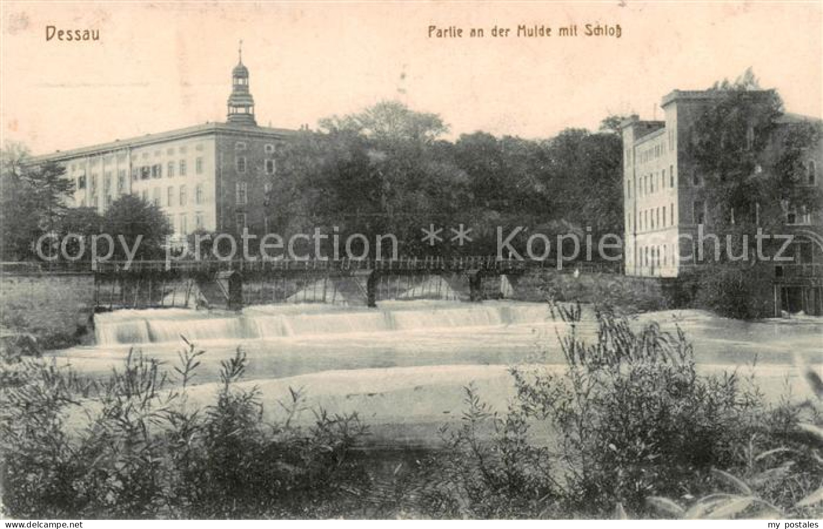 73816638 Dessau-Rosslau Partie An Der Mulde Mit Schloss Dessau-Rosslau - Dessau