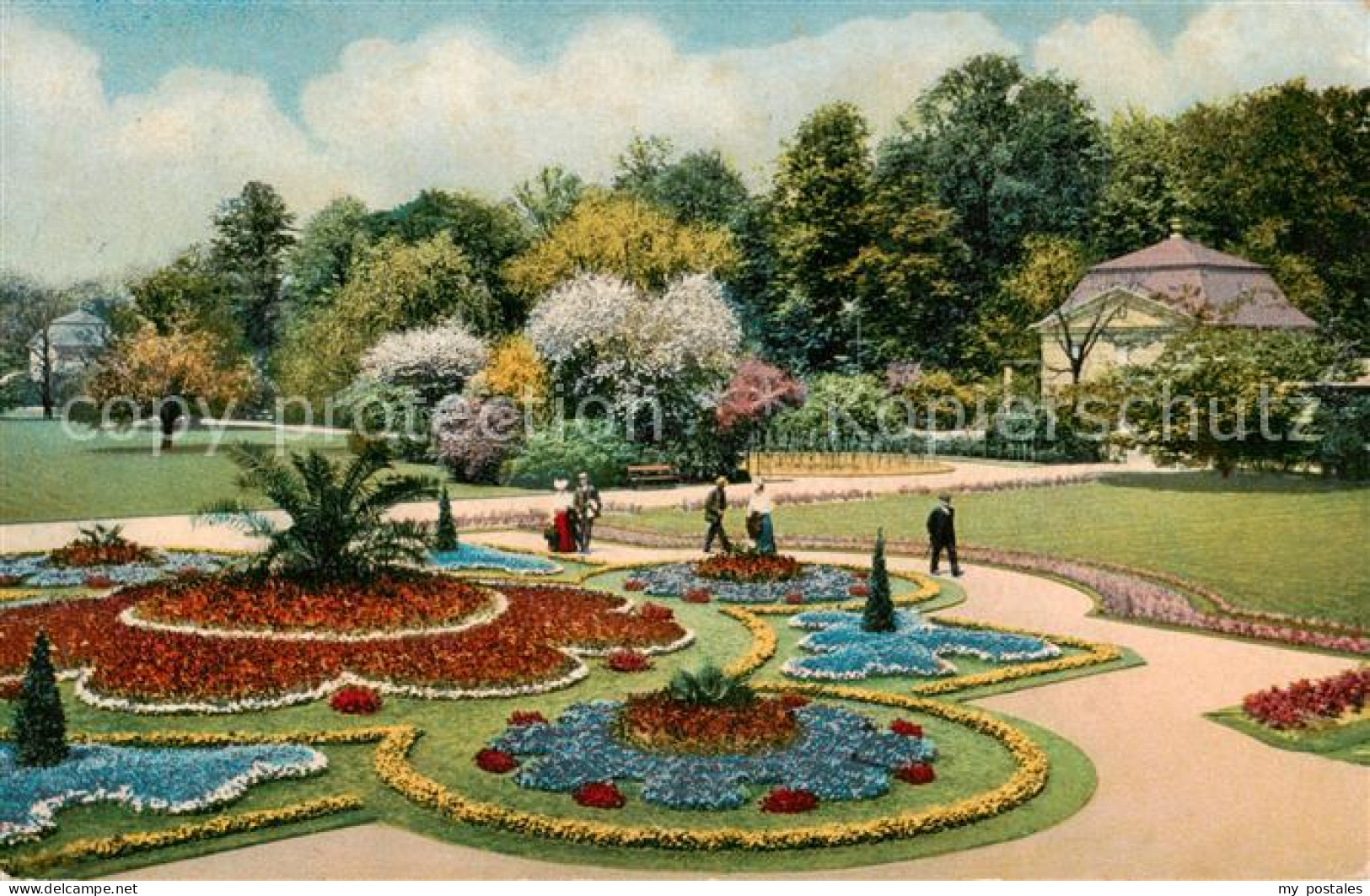 73816631 Dresden Elbe Kgl Grosser Garten Mit Blumenmosaik  - Dresden