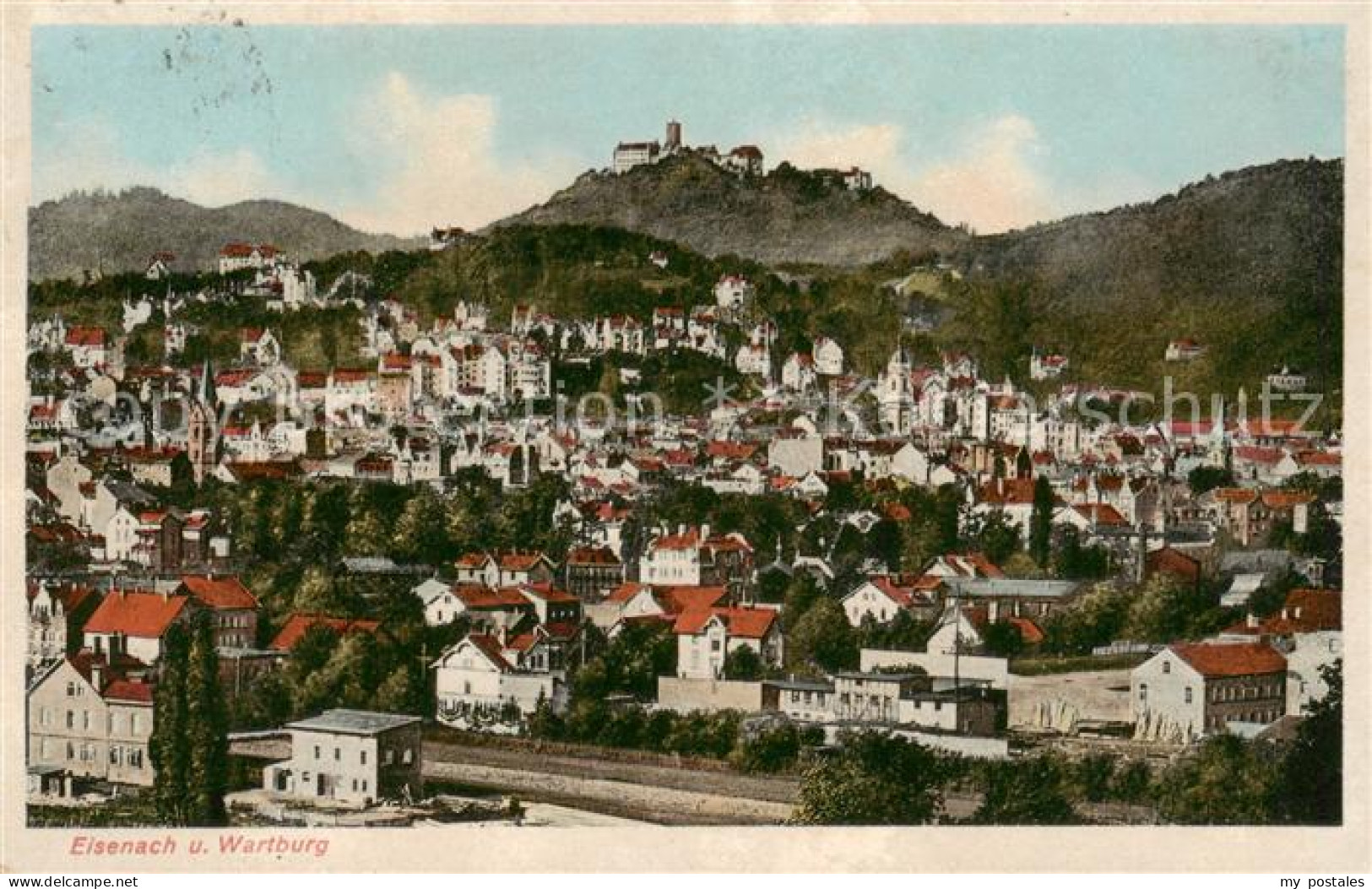 73816615 Eisenach Stadtblick Mit Wartburg  - Eisenach