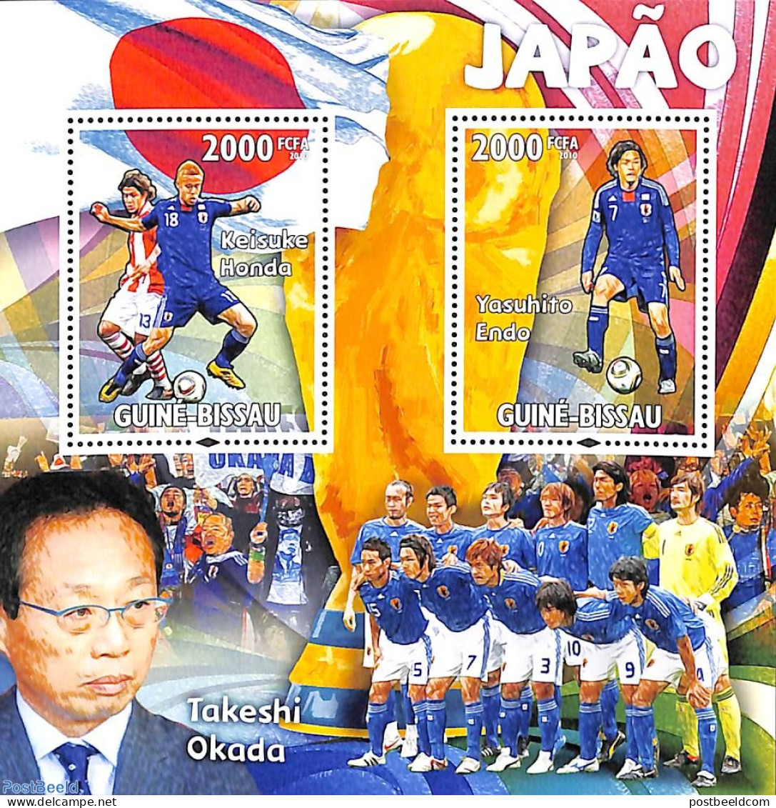 Guinea Bissau 2010 WC Football, Japan S/s, Mint NH, Sport - Football - Guinée-Bissau