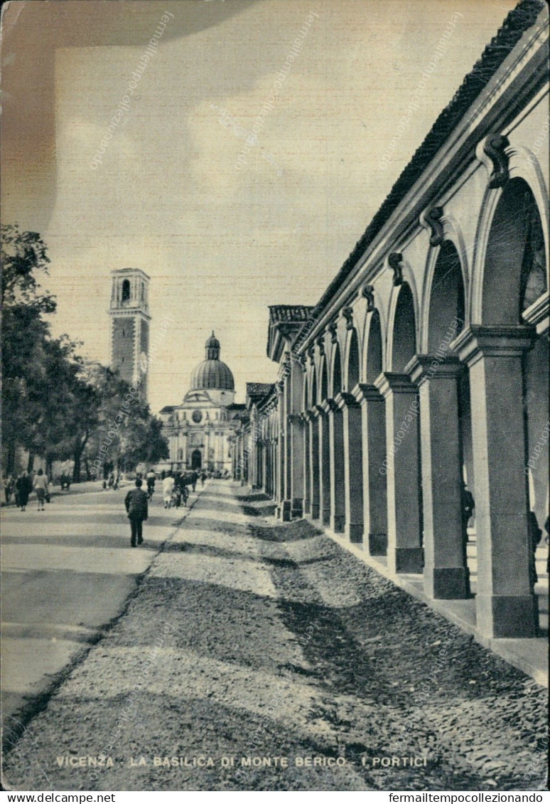 G768 Cartolina Vicenza Citta' La Basilica Di Monte Berico Veneto - Vicenza