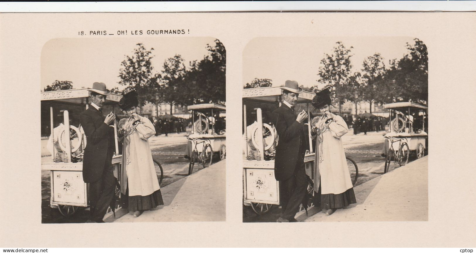 Paris , Marchand De Gâteaux Photo 1905 Dim 18 X 9 Cm - Otros & Sin Clasificación