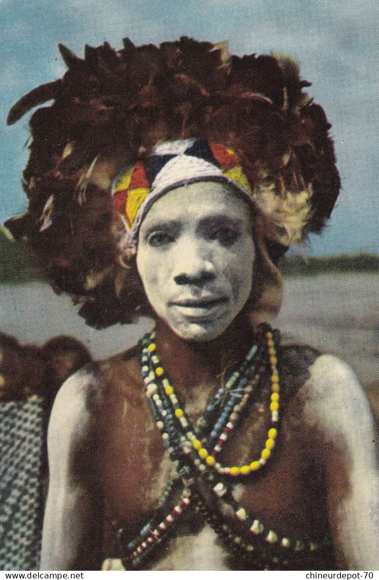 Les Danseurs Ont évoqué Pour Le Roi Des Figures Traditionnelles De Leur Folklore Ce Danseur Aux Couleurs .. - Belgian Congo