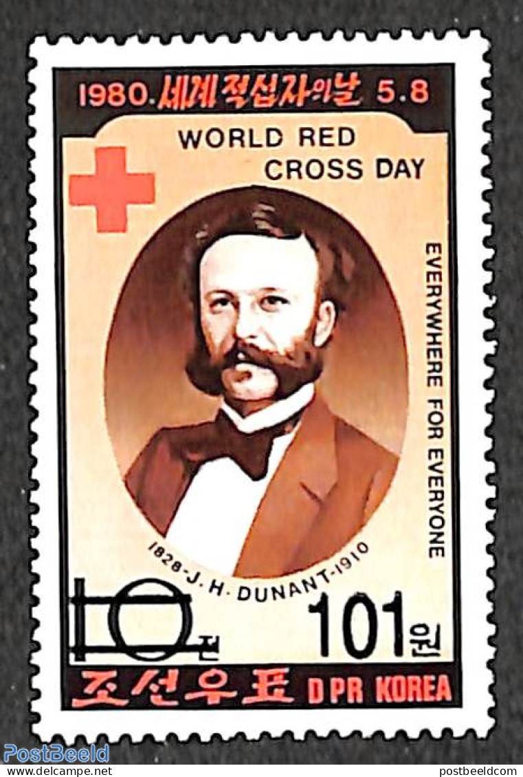 Korea, North 2006 101W On 10Ch Overprint, Stamp Out Of Set, Mint NH, Health - Red Cross - Croce Rossa