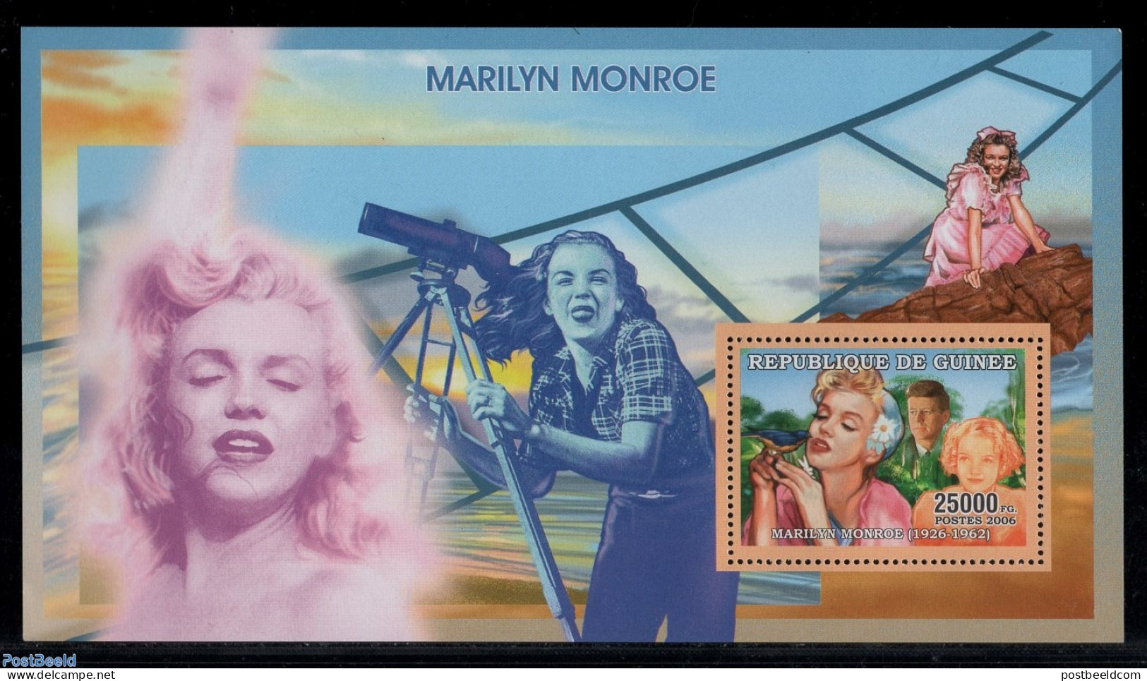 Guinea, Republic 2006 Marilyn Monroe S/s, Mint NH, History - Performance Art - American Presidents - Film - Marilyn Mo.. - Cinema