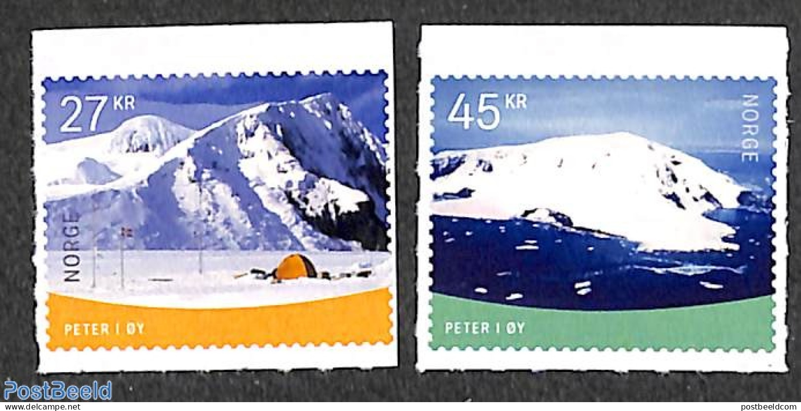 Norway 2021 Peter Island 2v S-a, Mint NH - Ungebraucht