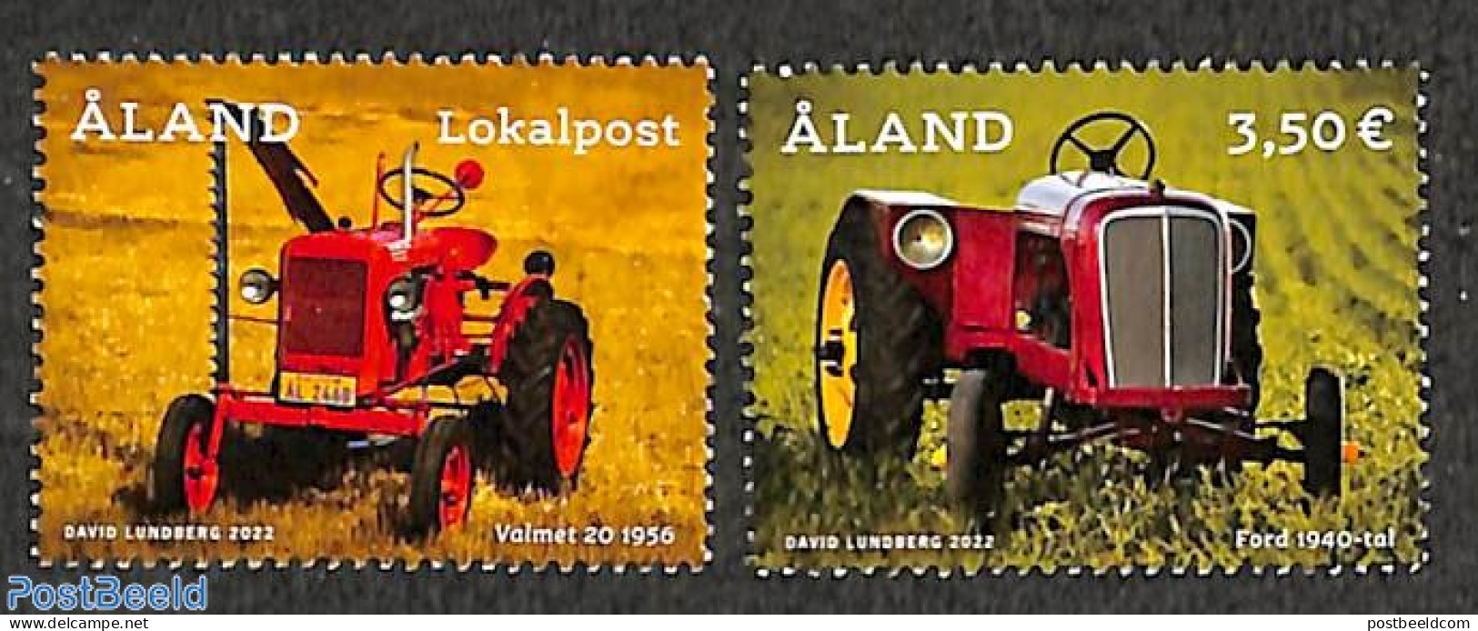 Aland 2022 Oldtimer Tractors 2v, Mint NH, Various - Agriculture - Agriculture