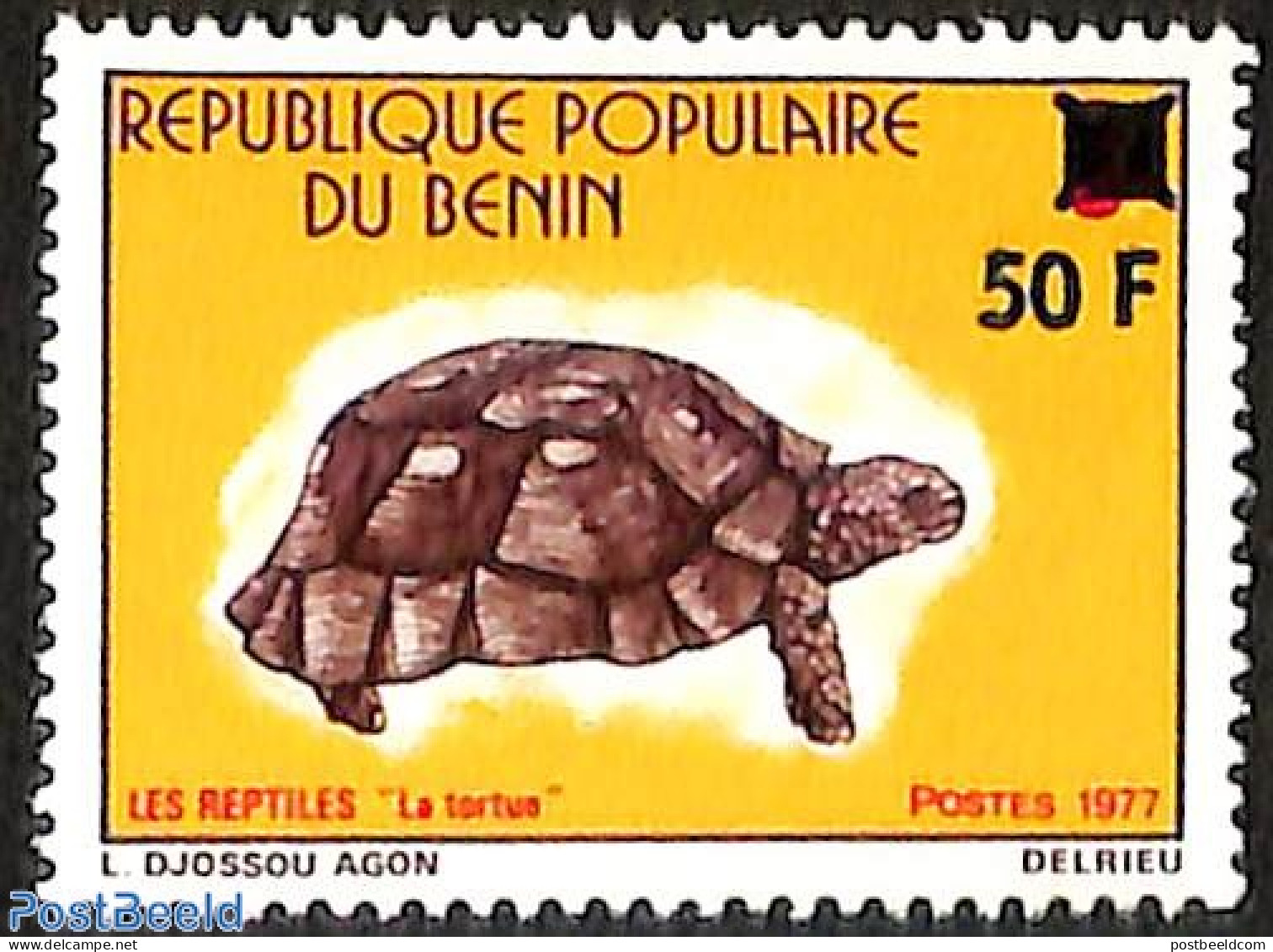 Benin 1977 Turtle, Mint NH, Nature - Turtles - Unused Stamps