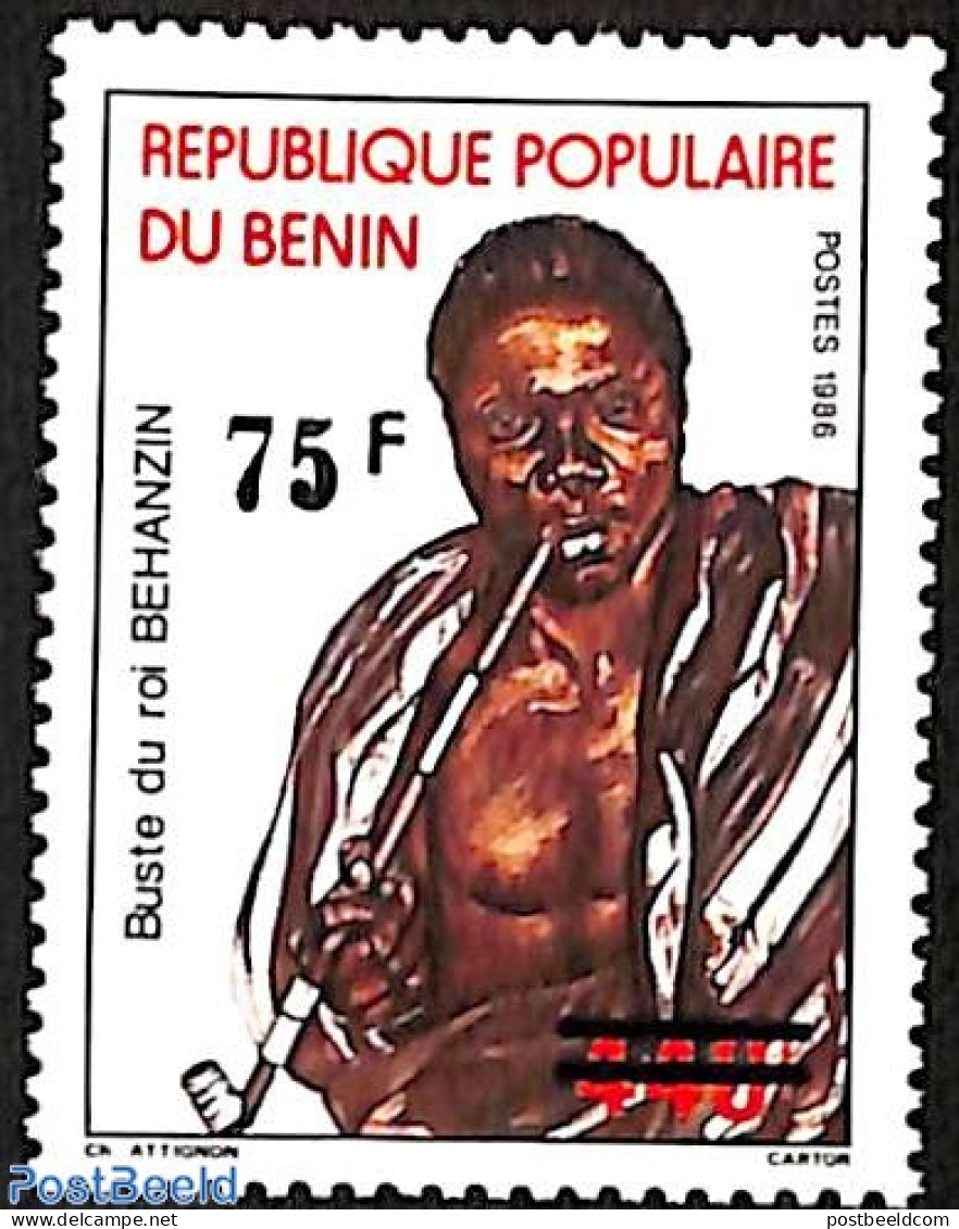 Benin 1995 King Behanzin, Overprint, Mint NH, History - Kings & Queens (Royalty) - Ungebraucht