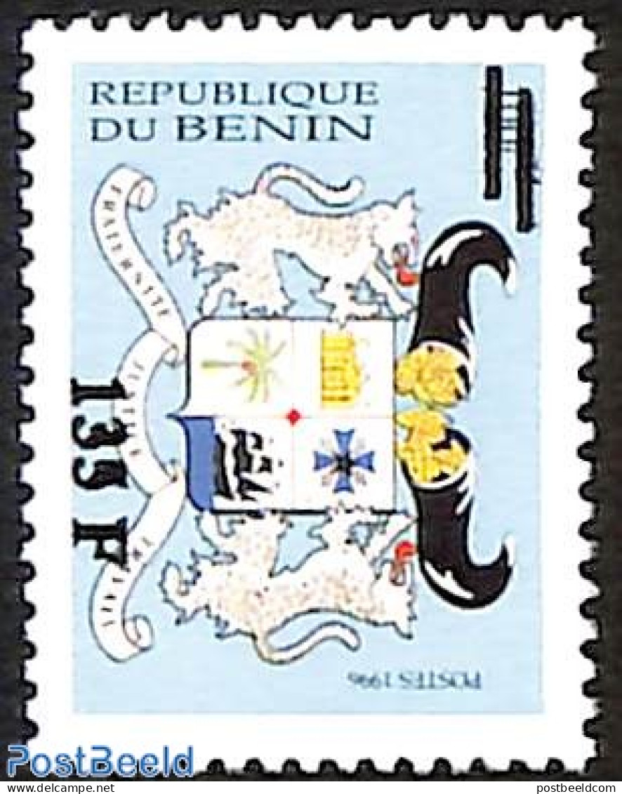 Benin 1998 Republique Du Benin, Overprint, Mint NH, Nature - Transport - Various - Cats - Trees & Forests - Ships And .. - Ongebruikt