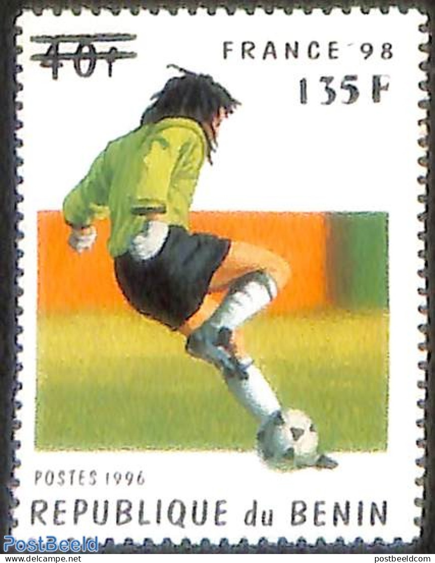 Benin 2000 Football, Soccer, Overprint, Mint NH, Sport - Football - Ungebraucht