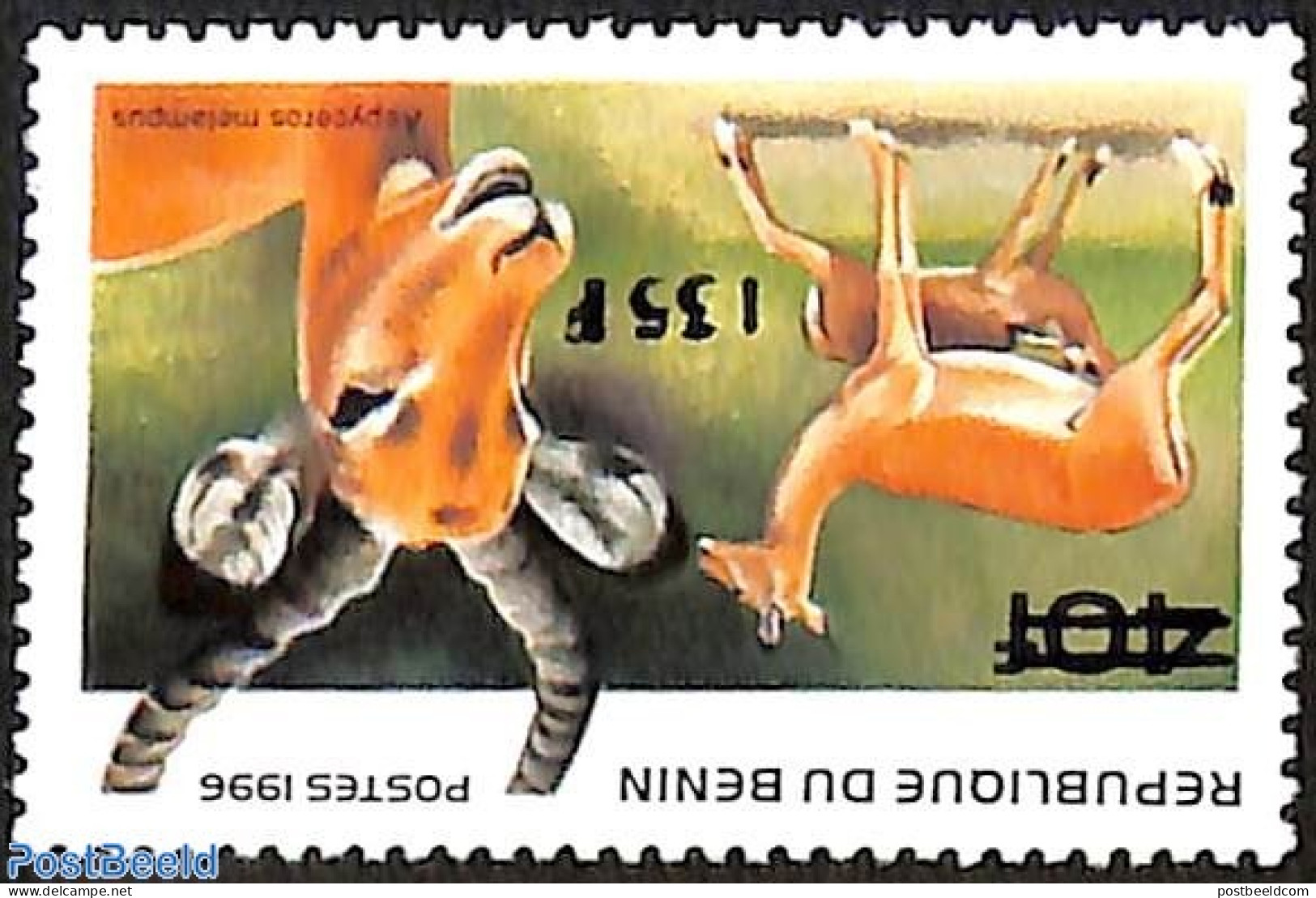 Benin 2000 African Antelope, Overprint, Mint NH, Nature - Animals (others & Mixed) - Ungebraucht