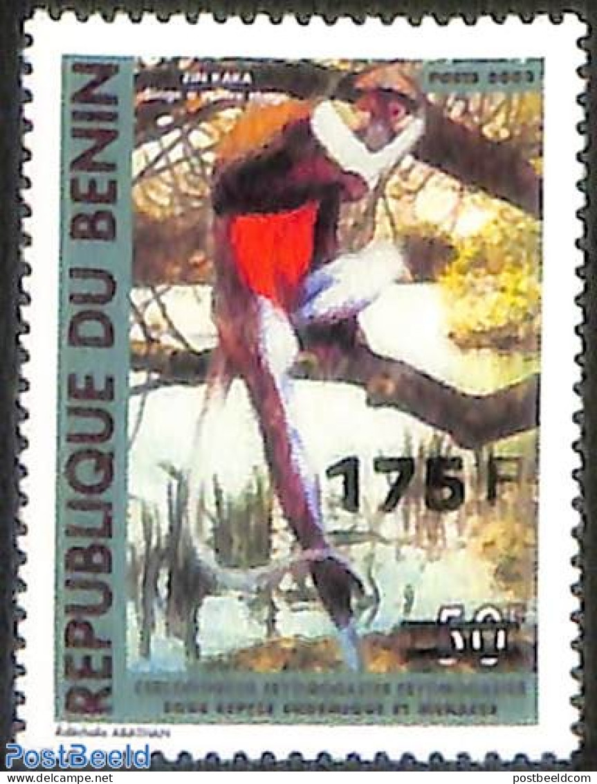 Benin 2005 Monkey, Overprint, Mint NH, Nature - Animals (others & Mixed) - Monkeys - Unused Stamps