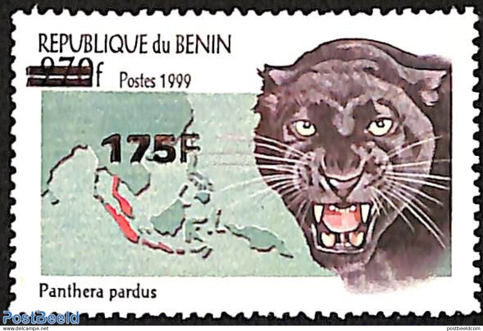 Benin 2005 Black Panther, Overprint, Mint NH, Nature - Cat Family - Ungebraucht