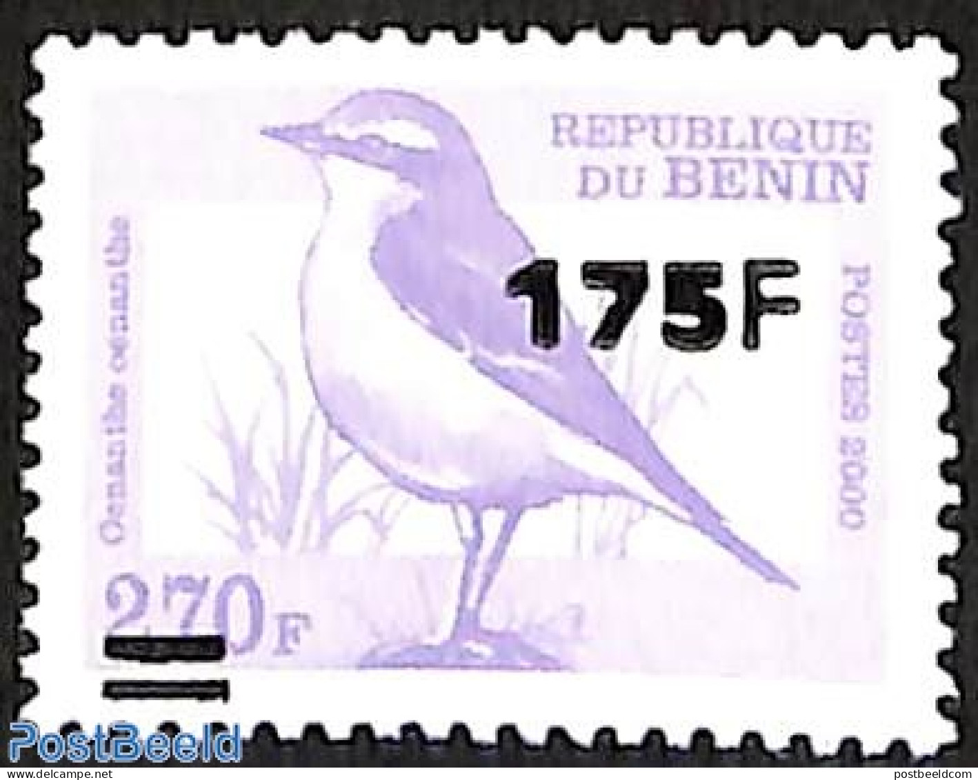 Benin 2005 Birds, Set Of 2 Stamps, Overprint, Mint NH, Nature - Various - Birds - Errors, Misprints, Plate Flaws - Unused Stamps