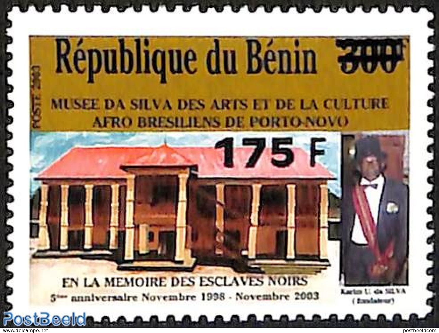 Benin 2005 Da Silva Museum Of Arts And Afro Brazilian Culture, Mint NH, Various - Errors, Misprints, Plate Flaws - Art.. - Ungebraucht