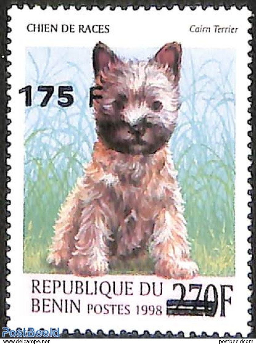 Benin 2005 Dog, Cairn Terrier, Overprint, Mint NH, Nature - Dogs - Ungebraucht