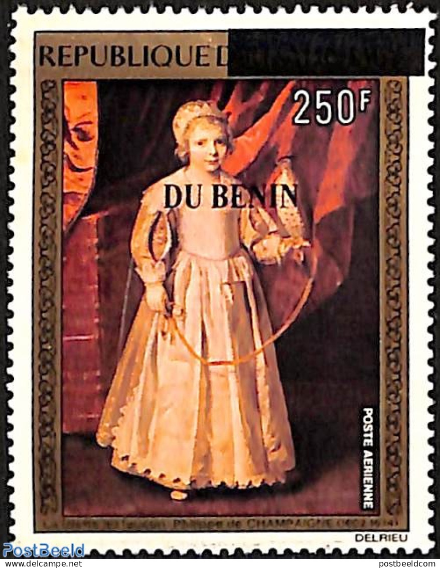 Barbuda 2007 Painting Philippe De Champaigne, Overprint, Mint NH, Various - Errors, Misprints, Plate Flaws - Art - Art.. - Oddities On Stamps