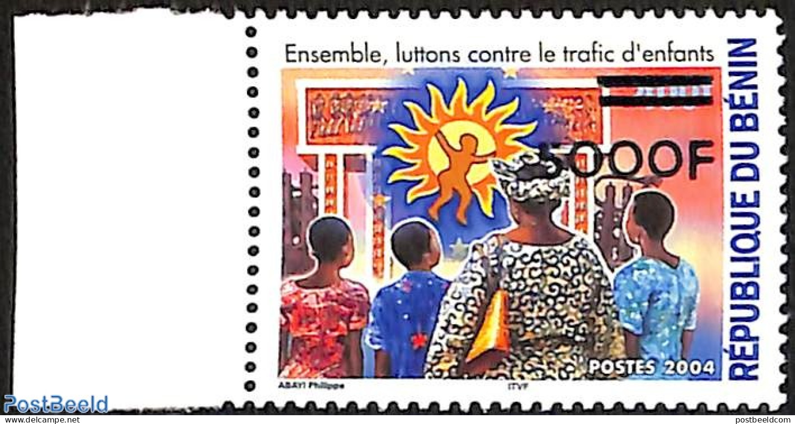 Benin 2007 Together We Fight Against Child Trafficking, Overprint, Mint NH, History - Various - Human Rights - Unicef .. - Nuovi