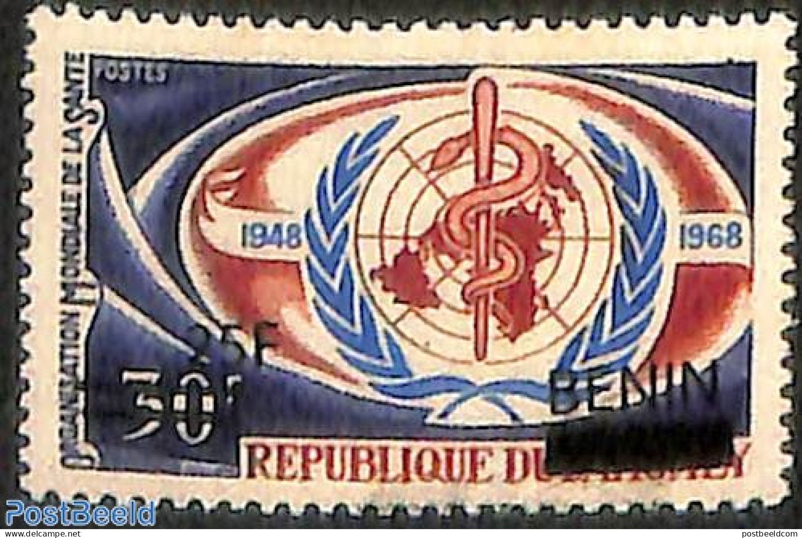 Benin 2007 World Health Organisation, Overprint, Mint NH, Health - Nature - Various - Health - Snakes - Errors, Mispri.. - Neufs