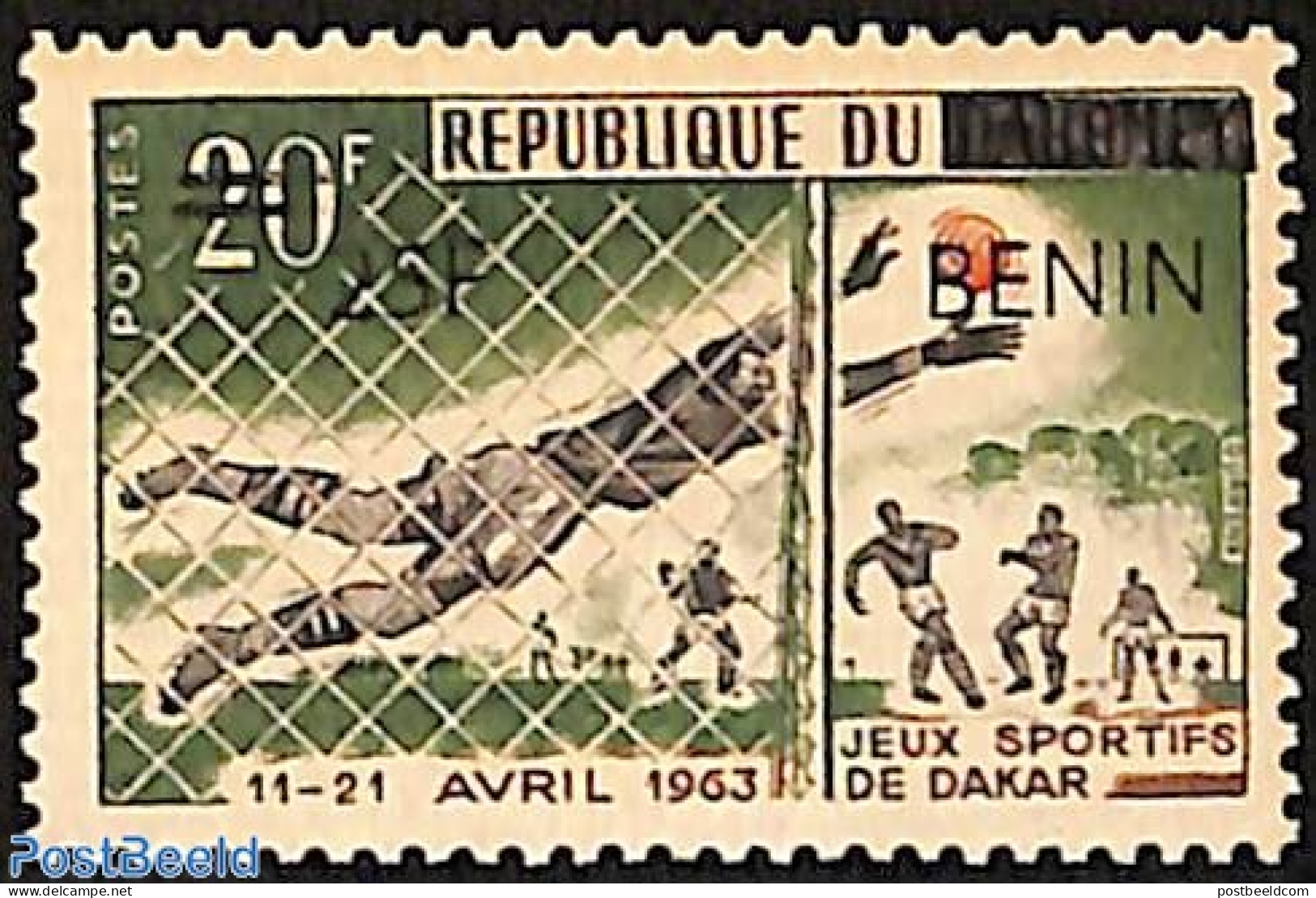 Benin 2007 Set Of 2 Stamps, Football, Soccer, Dakar, Overprint, Mint NH, Sport - Various - Football - Errors, Misprint.. - Neufs