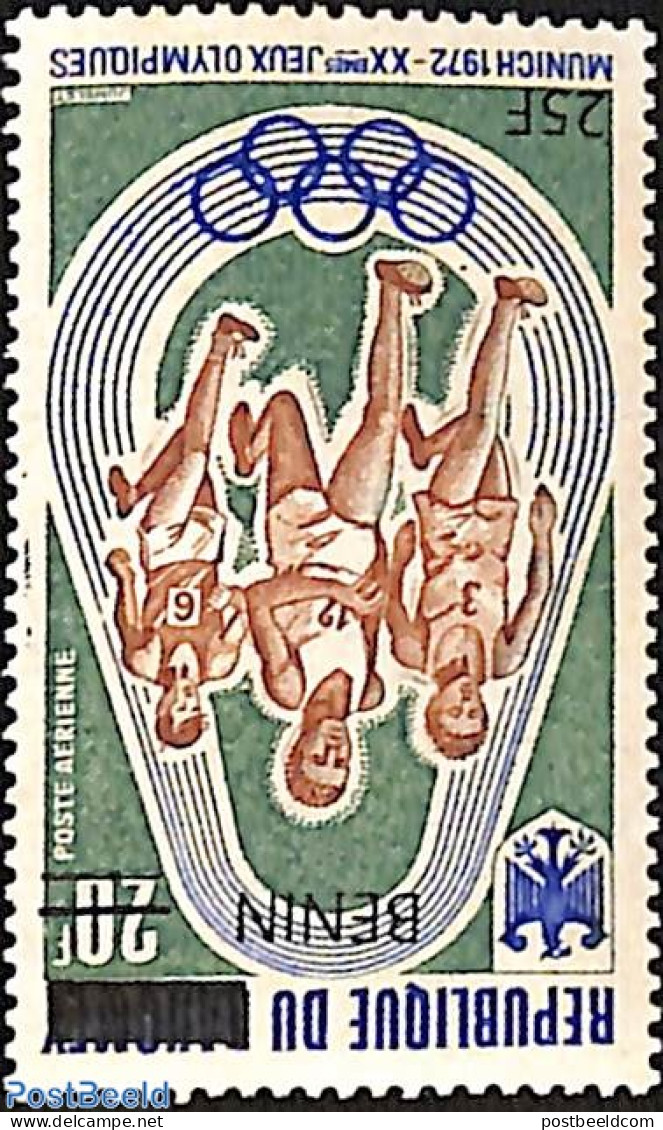 Benin 2008 Olympic Games, Running, Munich, Overprint, Mint NH, Sport - Olympic Games - Unused Stamps