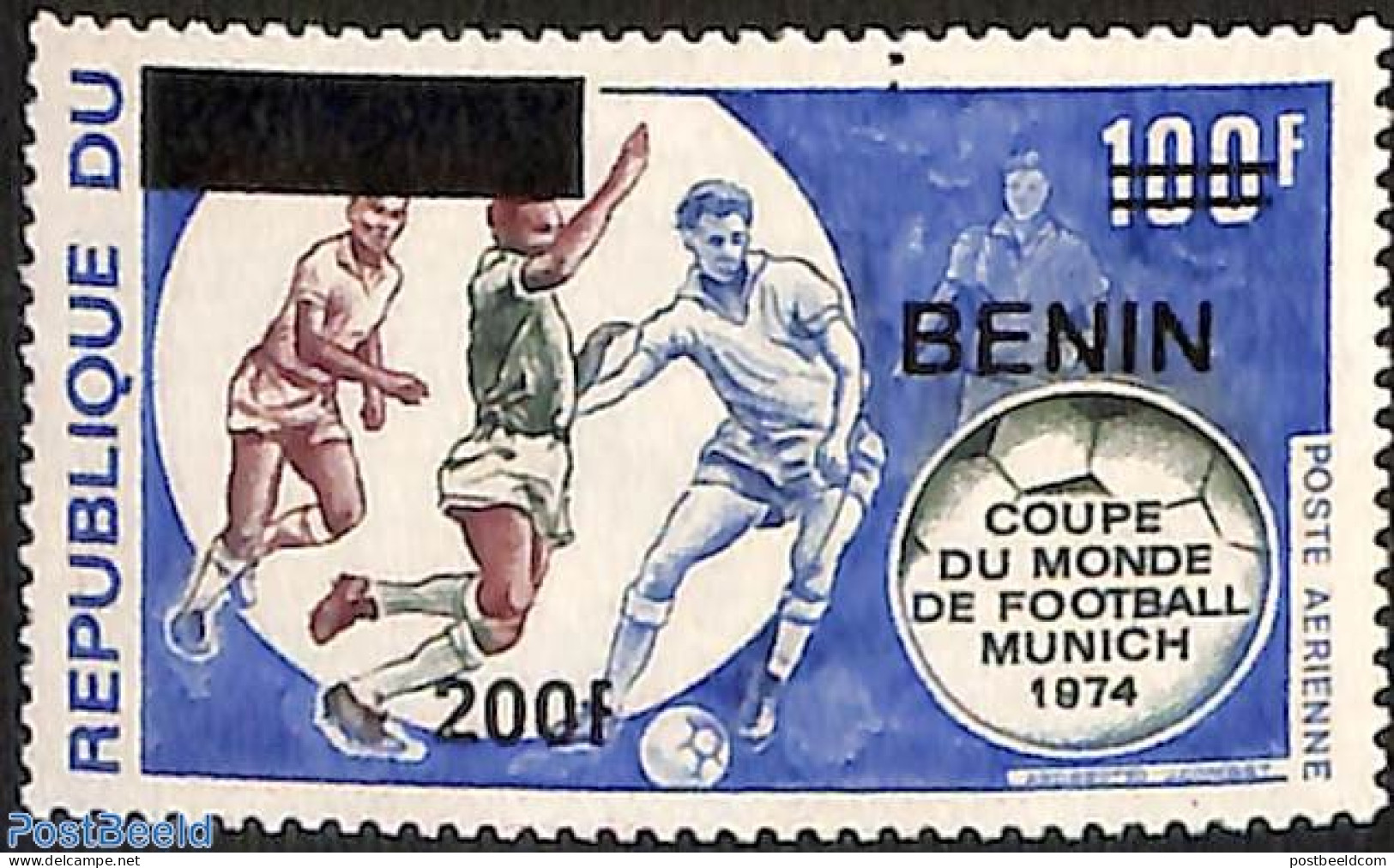 Benin 2008 Munich Soccer World Cup, Football, Overprint, Mint NH, Sport - Football - Sport (other And Mixed) - Neufs