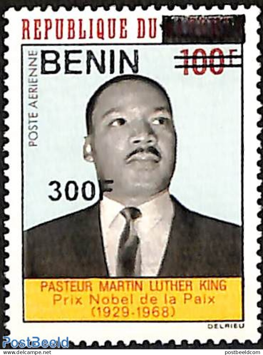 Benin 2008 Martin Luther King, Nobelprize Winner, Overprint, Mint NH, History - Nobel Prize Winners - Ongebruikt