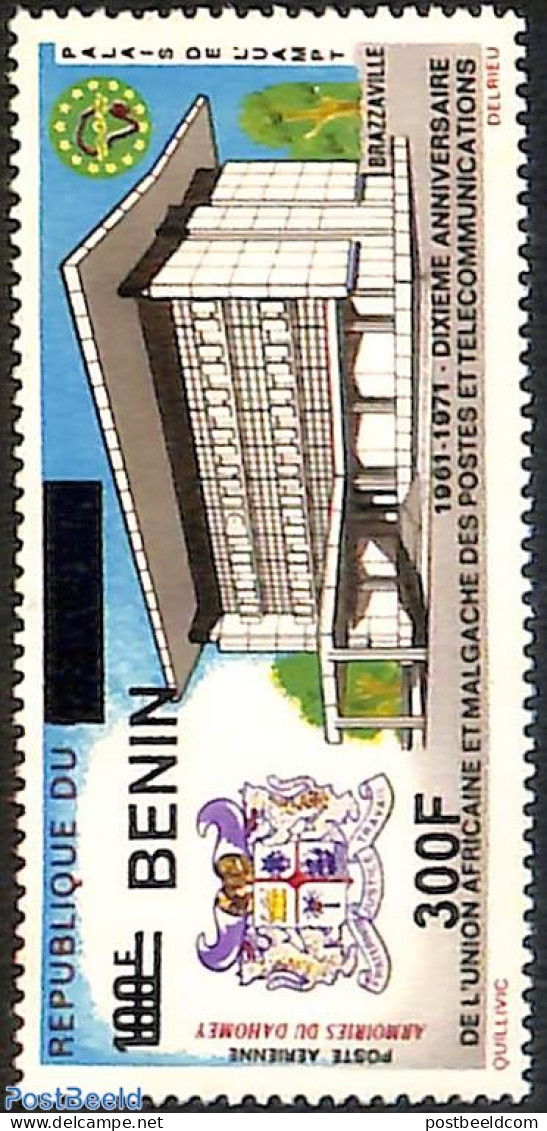 Benin 2008 Tenth Anniversary Of The African And Malagasy Union Of Posts And Telecommunications, Overprint, Mint NH, Na.. - Ungebraucht