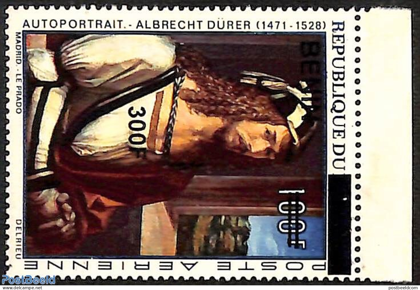Benin 2008 Self Portrait Of Albrecht Dürer, Overprint, Mint NH, Art - Paintings - Self Portraits - Unused Stamps